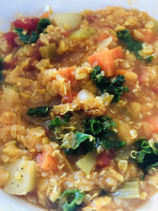 Red Lentil & Quinoa Vegetable Stew Janine's Recipes