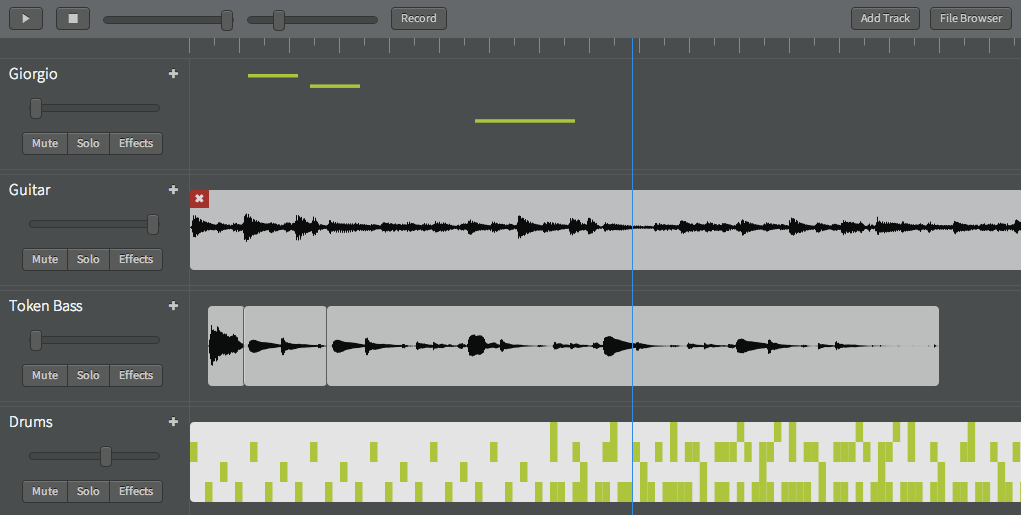 Building a collaborative audio editor based on the  Audio API