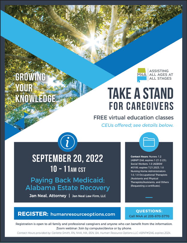 Medicaid Estate Recovery Training Jan Neal Law Firm, LLC