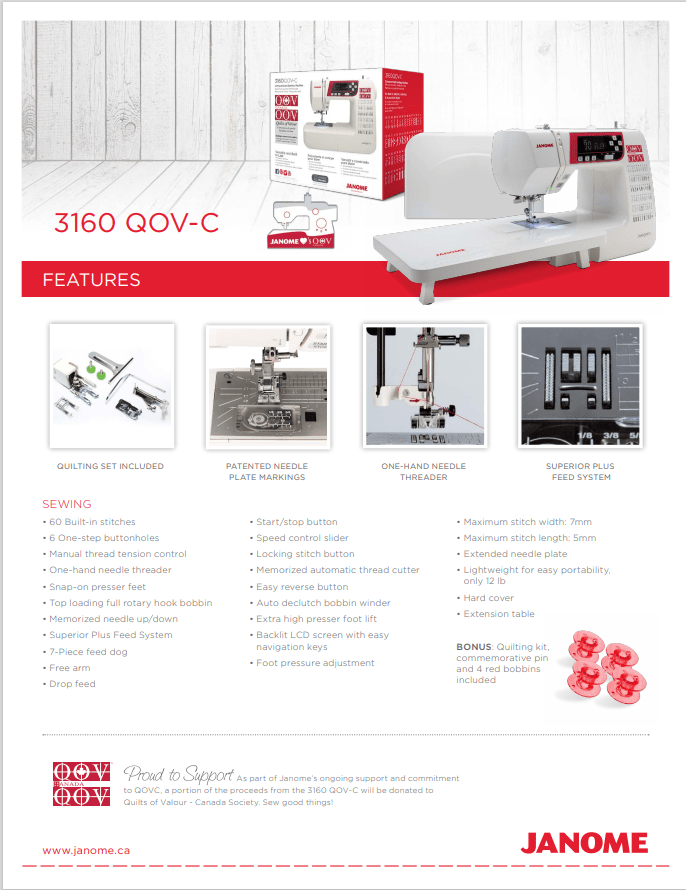 Quilt Canada Classroom Machines Janome Life