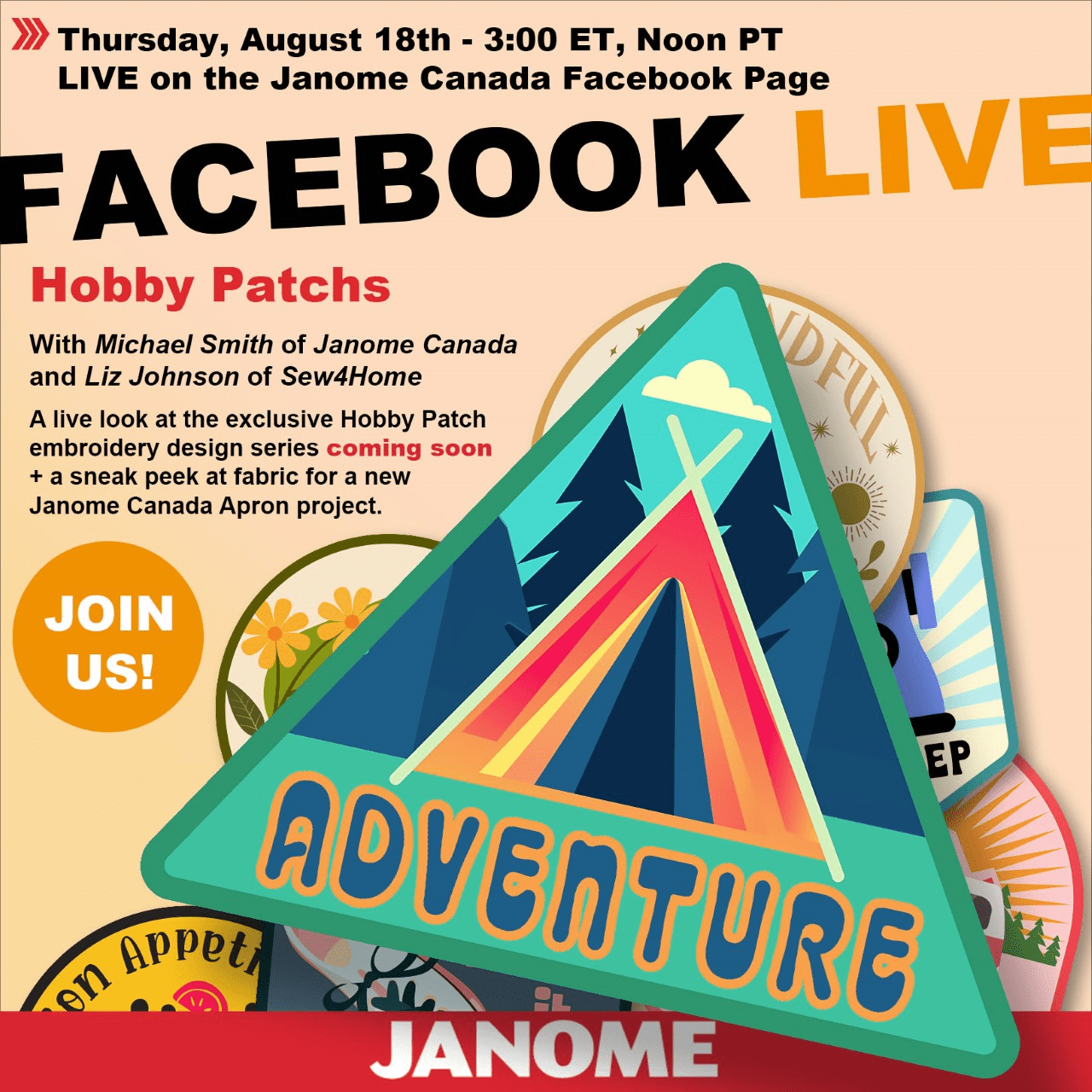 Janome Canada LIVE with Sew4Home! Janome Life