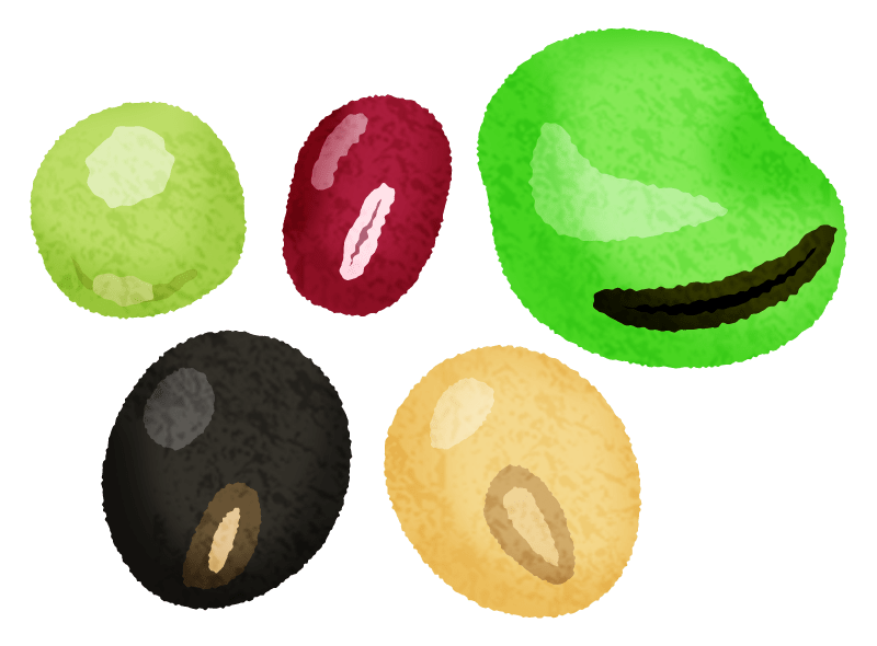 豆のイラスト – Events Design 色々な豆の無料イラスト | フリーイラスト素材集 ジャパクリップ