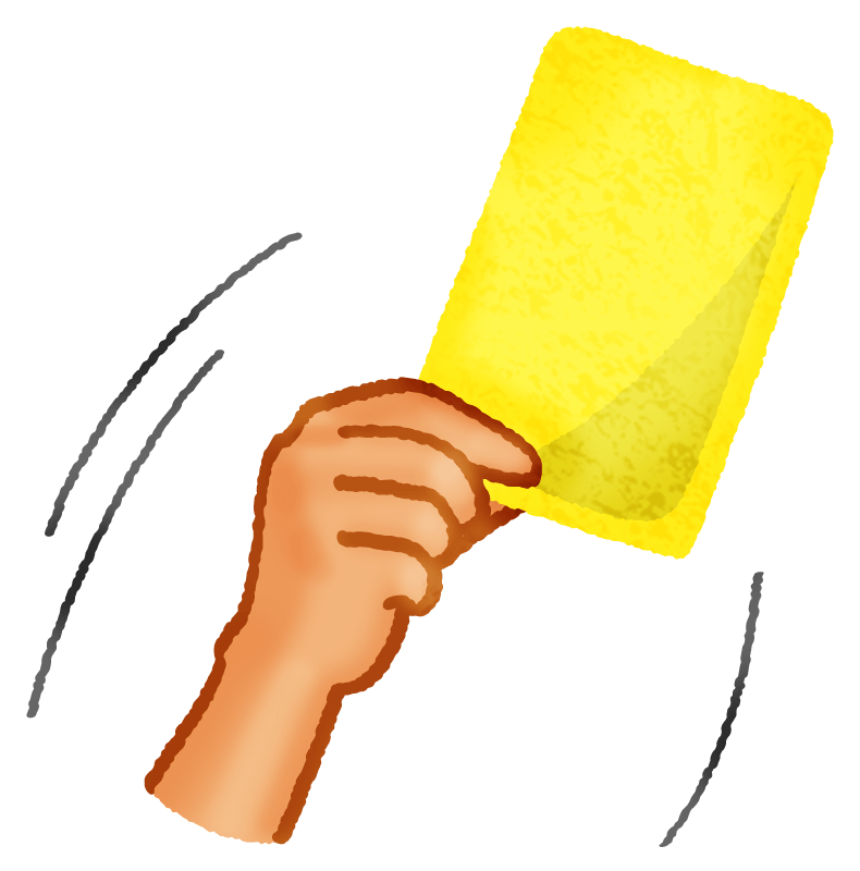 イエローカードの無料イラスト フリーイラスト素材集 ジャパクリップ