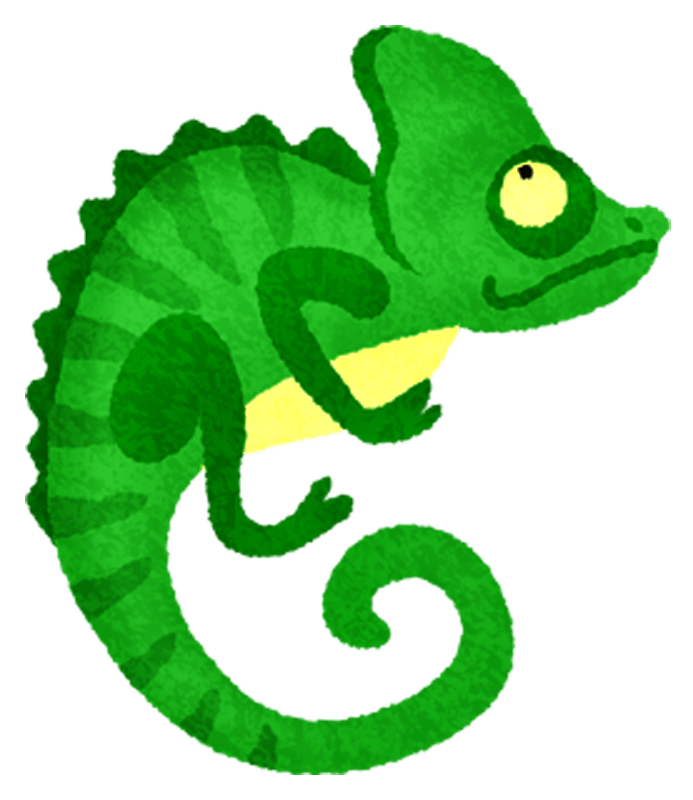 カメレオンのイラスト | 無料フリーイラスト素材集【Frame Illust】 カメレオンの無料イラスト | フリーイラスト素材集 ジャパクリップ