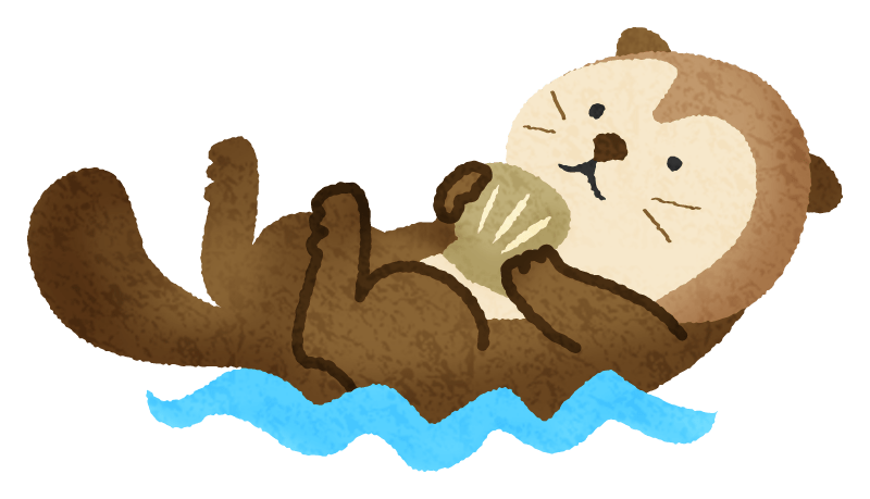 無料イラスト ラッコ ラッコの無料イラスト | フリーイラスト素材集 ジャパクリップ