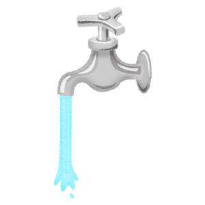 蛇口 | イラストキット 水が流れる蛇口の無料イラスト | フリーイラスト素材集 ジャパクリップ