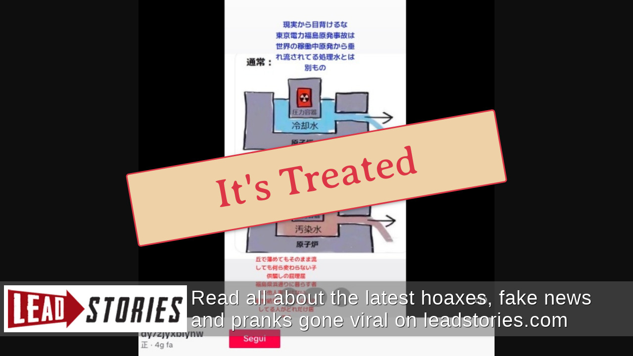 Fact Check Fukushima Nuclear Plant Is NOT Discharging Contaminated Water Directly Into Ocean