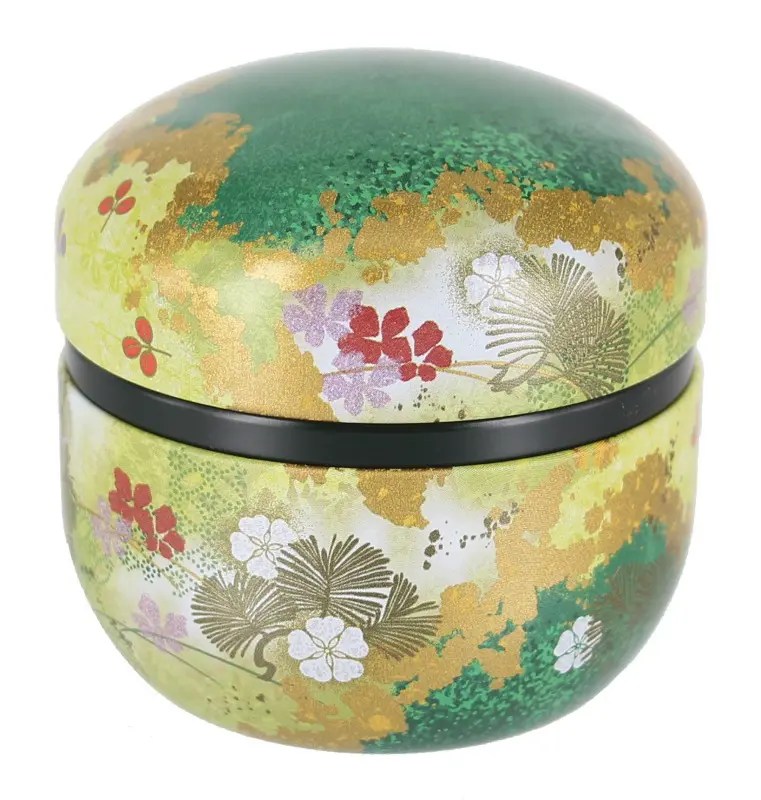 Green Decorative Tea Container