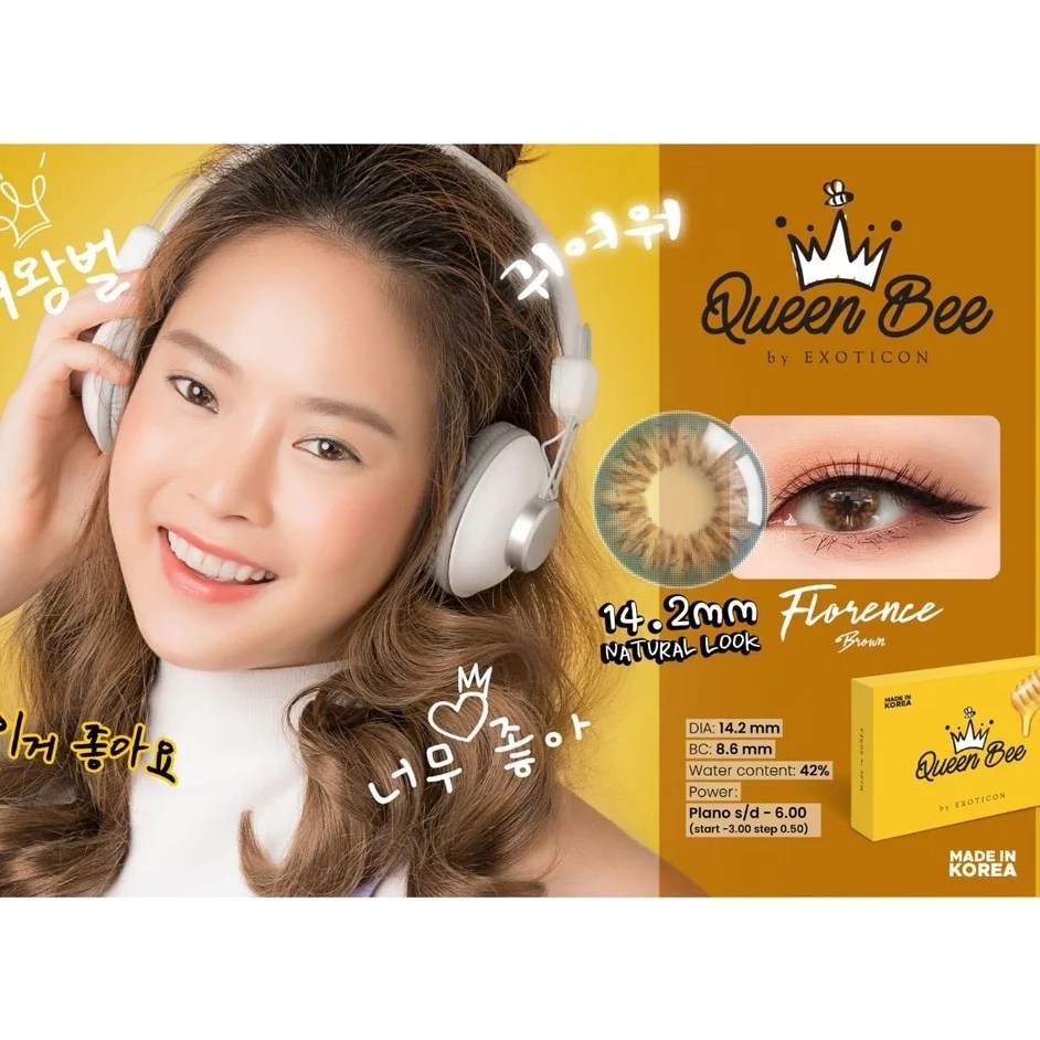 Softlens Queen Bee 14.2mm Japan hijab store