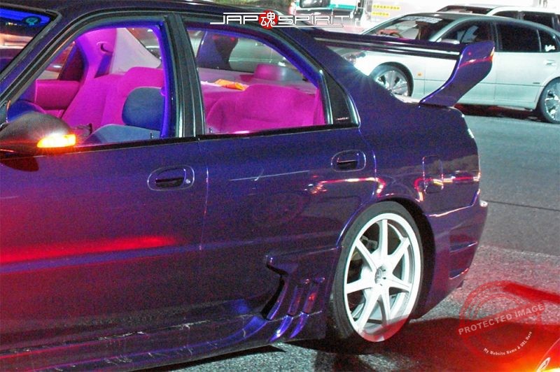 HONDA Accord 5th Spokon style purple color interesting aero parts - JAP