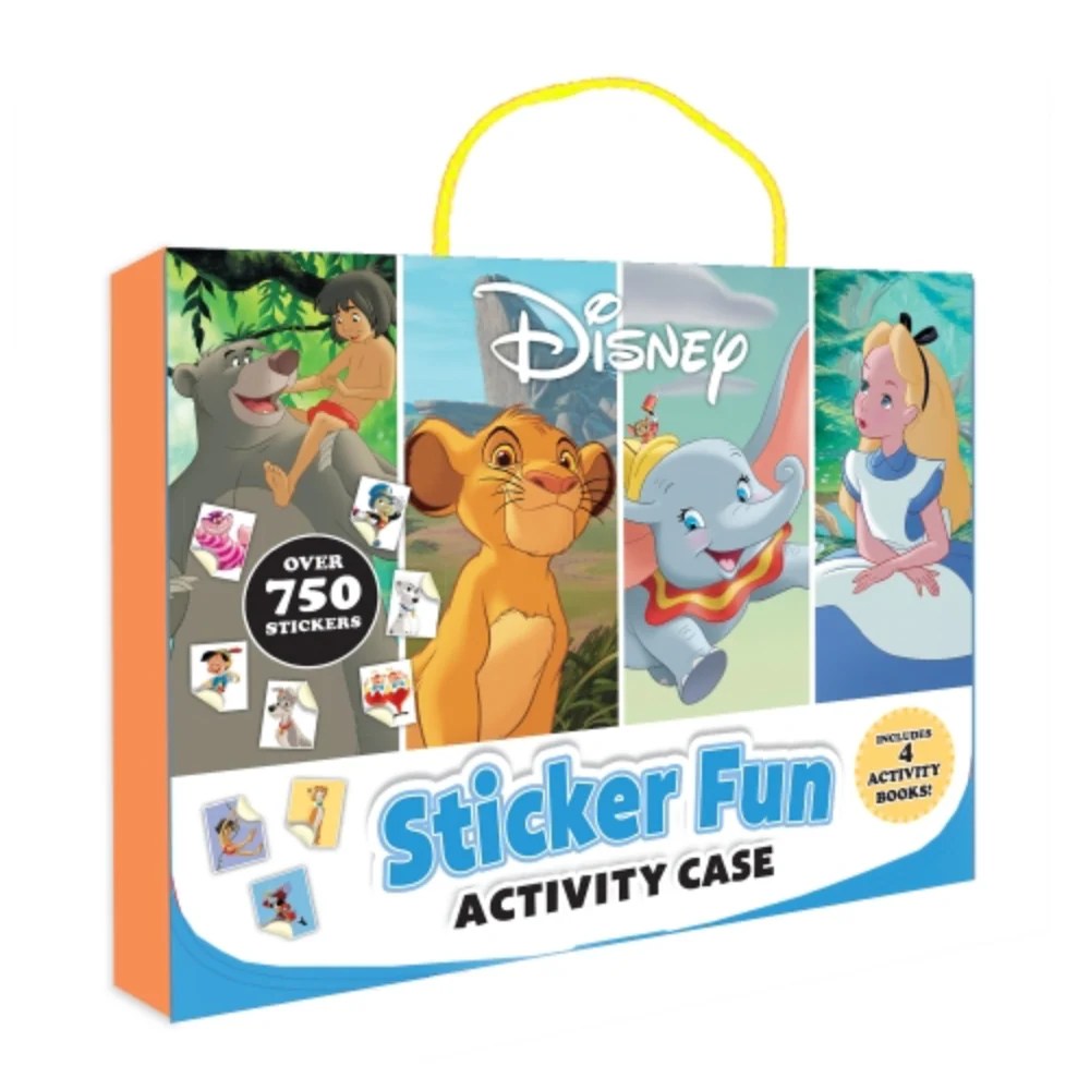 Disney Sticker Fun Activity Case (4 Activity Books & Over 750 Stickers