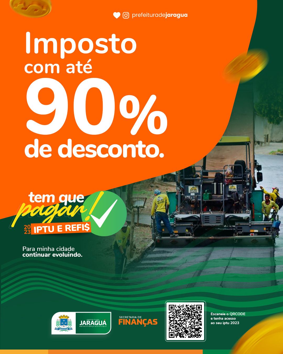 IPTU E REFIS, TEM QUE PAGAR! Prefeitura Municipal de Jaraguá