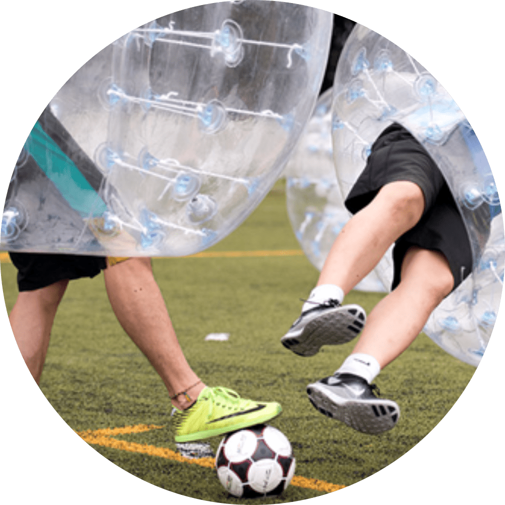 Bubble Ball Bubble Ball is a protective, safe, inflatable ball.