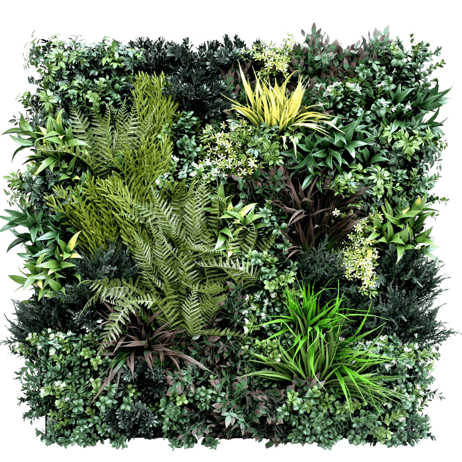 Jardín Vertical Artificial Jungle 100 x 100 cm JardinVertical.es