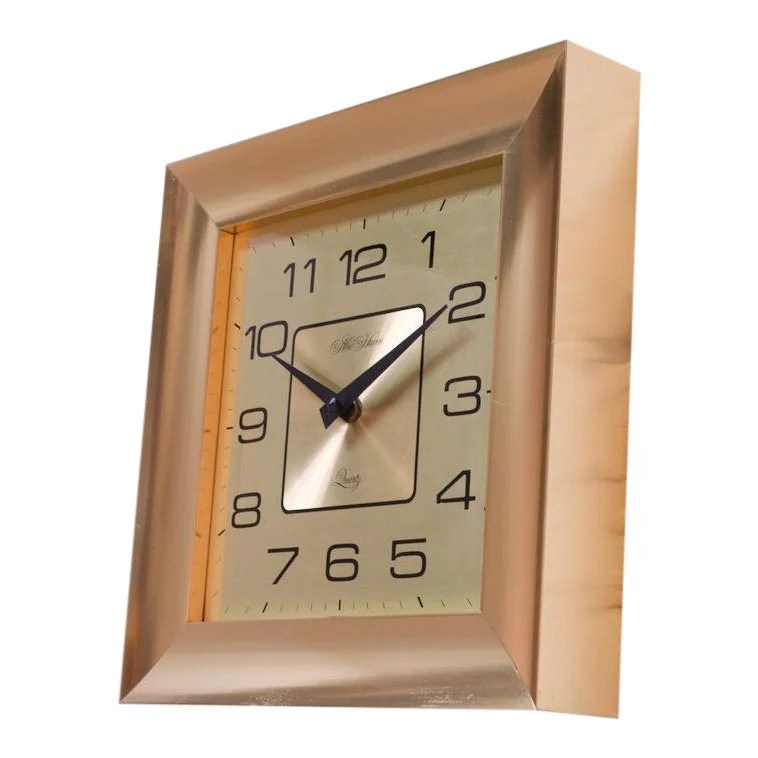 Vintage American New Haven Quartz Wall Clock Jarontiques
