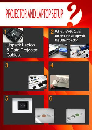 Projector Setup Instructions - Jarrad's Library 2