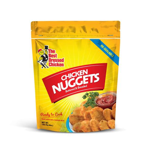 Best Dressed Frozen Breaded Chicken Nuggets, 1.36 kg / 3.0 lb JA SHOPEASY