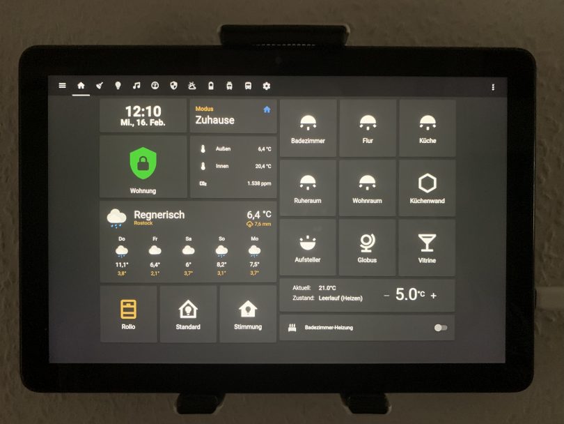 FireTablet als SmartHomePanel für Home Assistant Smart Home Dr. Markus Jasinski