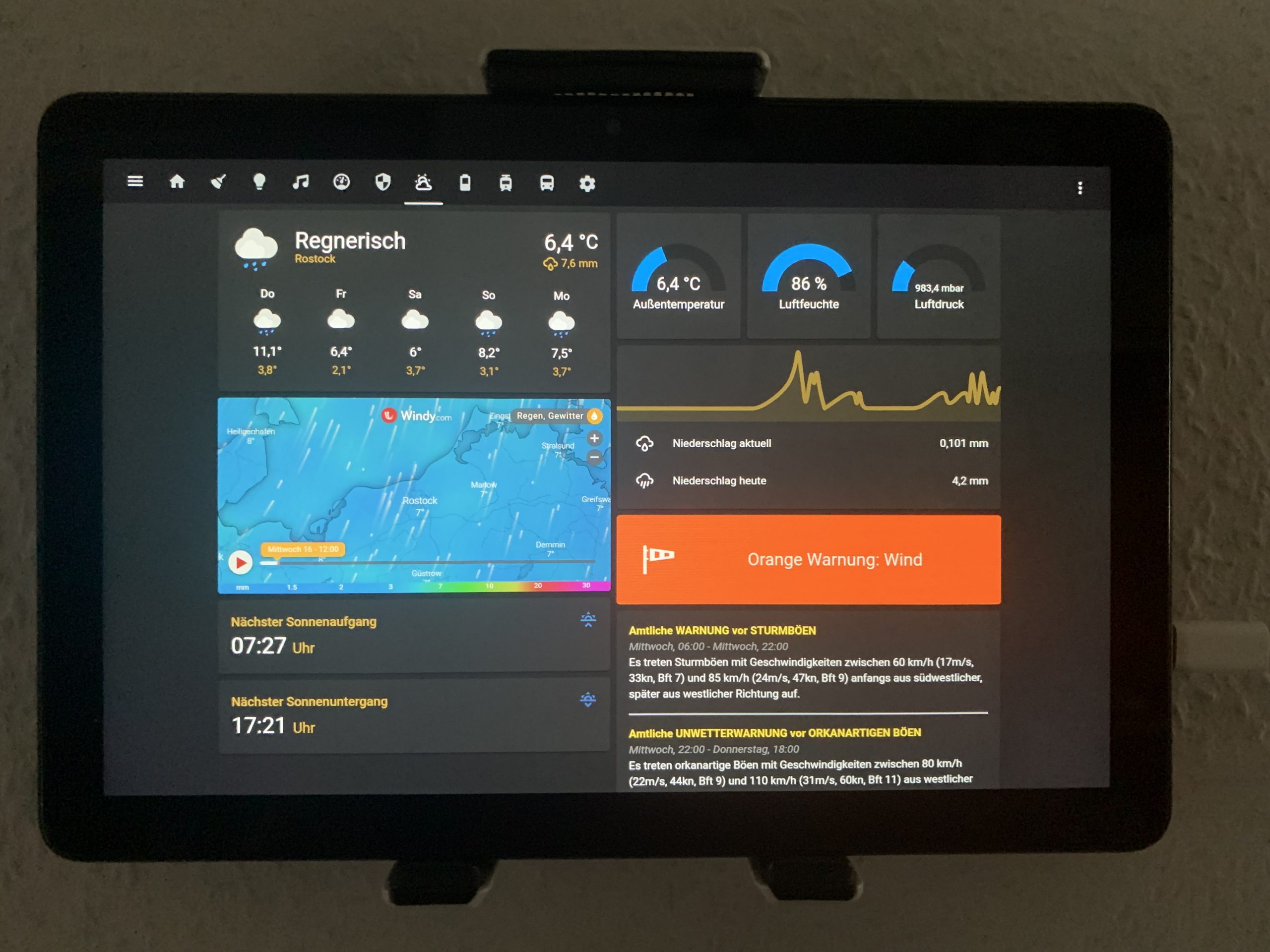 FireTablet als SmartHomePanel für Home Assistant Smart Home Dr