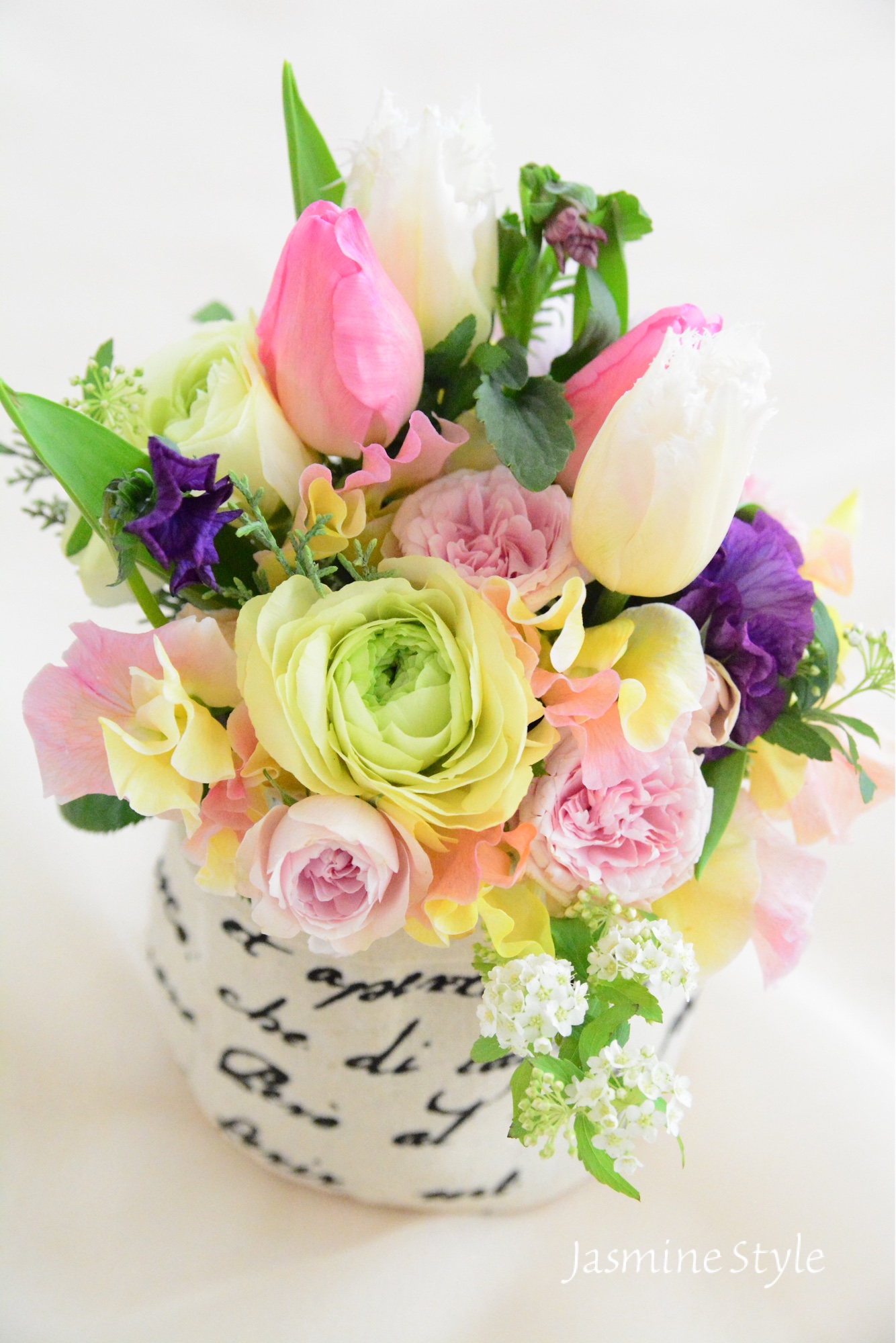 Seasonal Flower Arrangement Lesson ｜ 花のある暮らし Jasmine Style｜フラワーアレンジメント