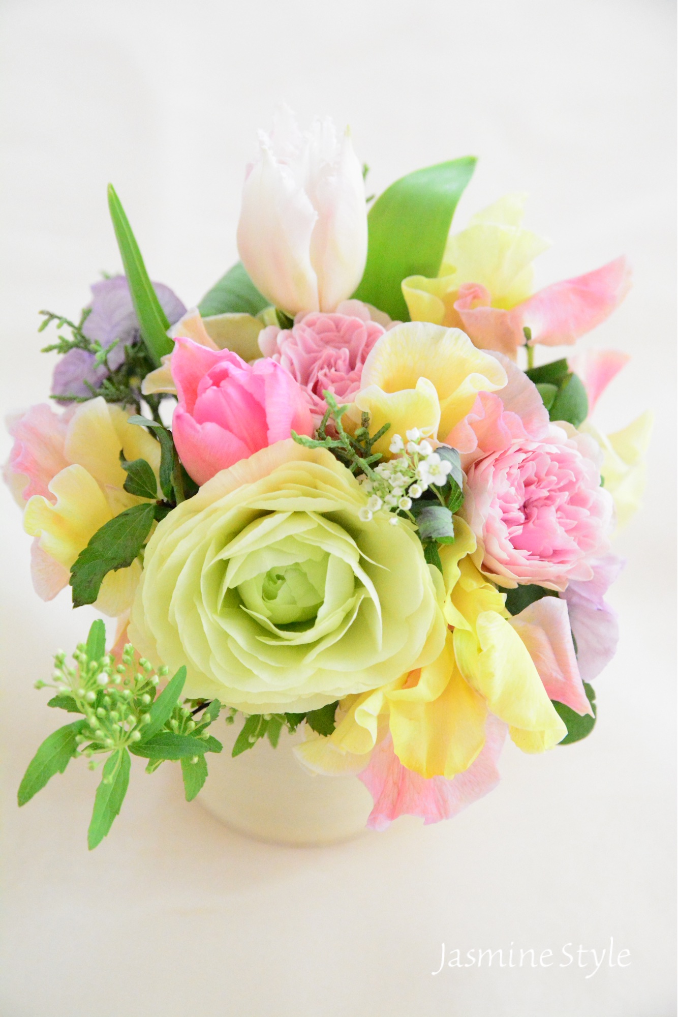 Seasonal Flower Arrangement Lesson ｜ 花のある暮らし Jasmine Style｜フラワーアレンジメント