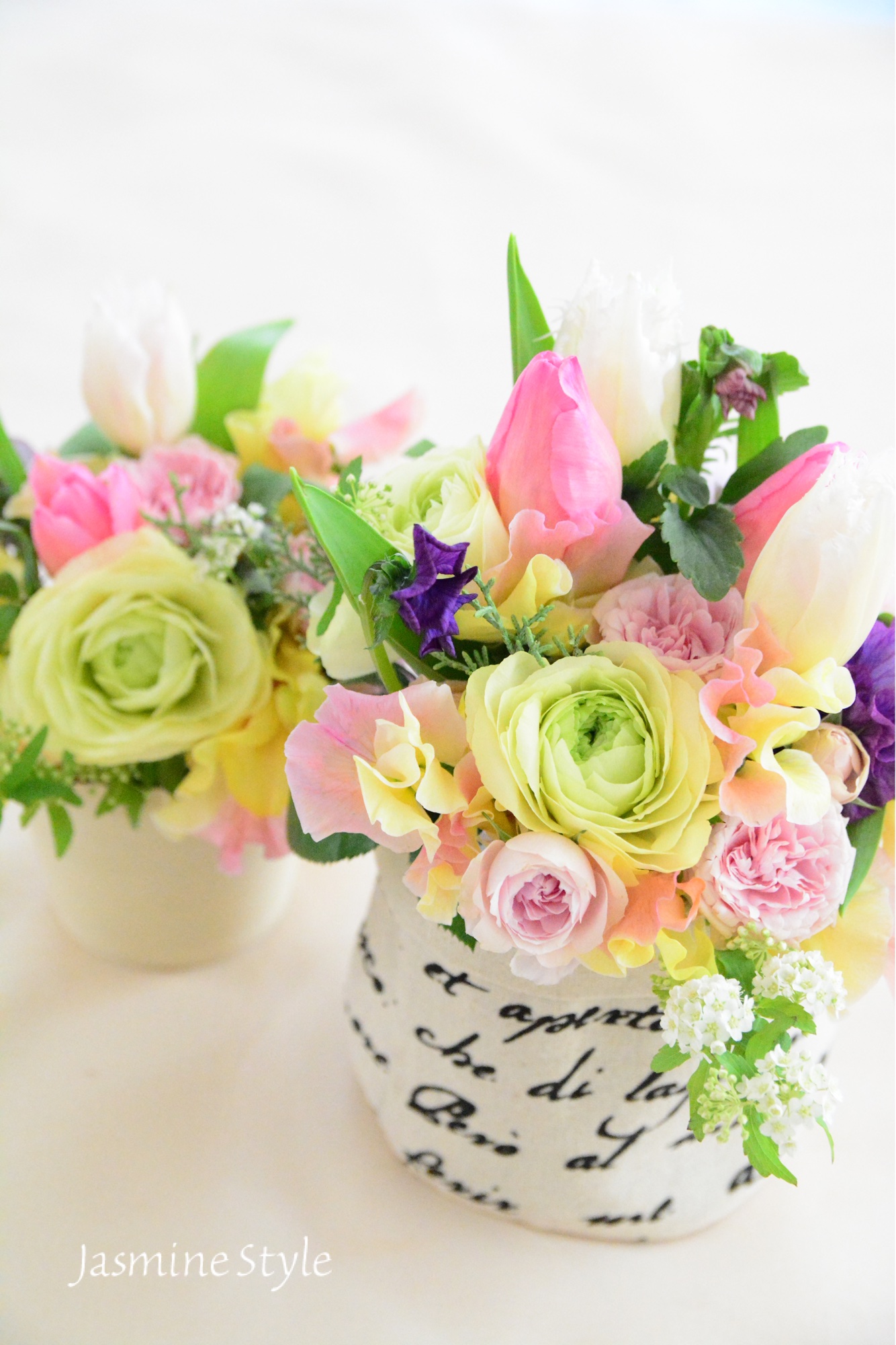 Seasonal Flower Arrangement Lesson ｜ 花のある暮らし Jasmine Style｜フラワーアレンジメント