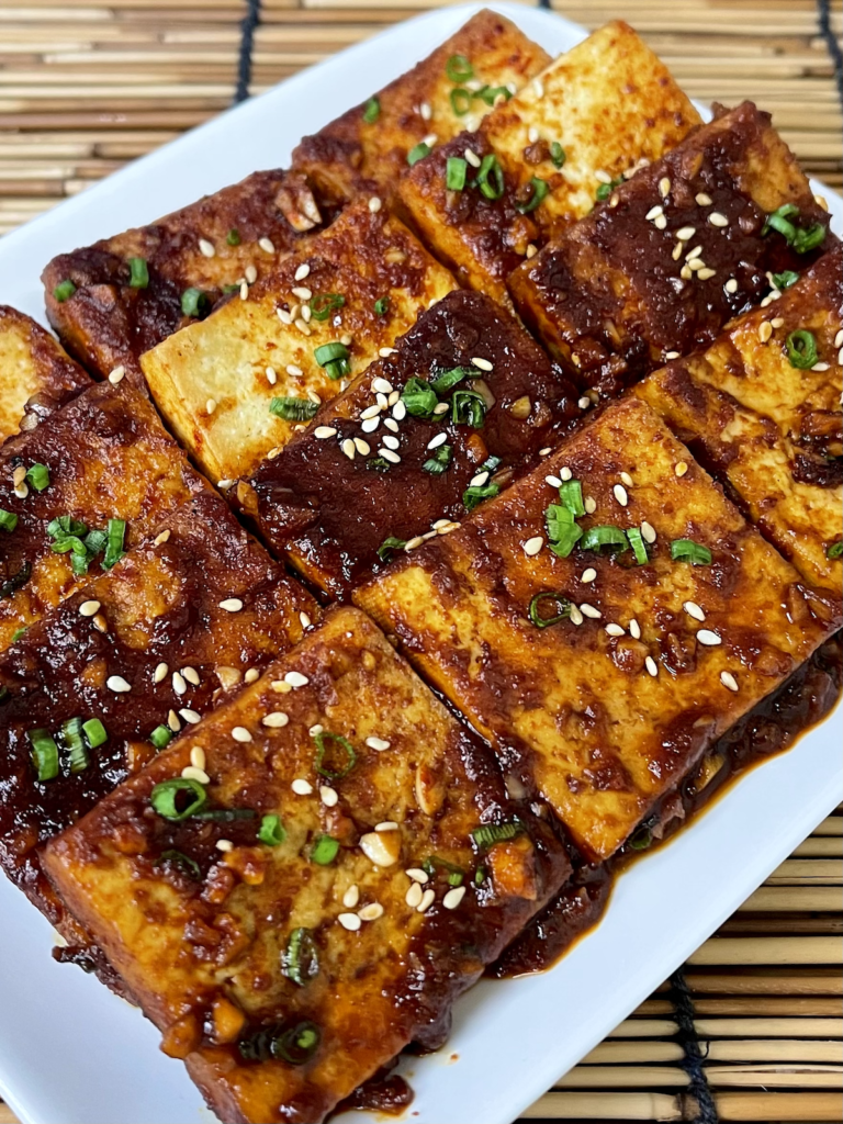 Dubu Jorim (Korean Braised Tofu) Jasmine and Tea