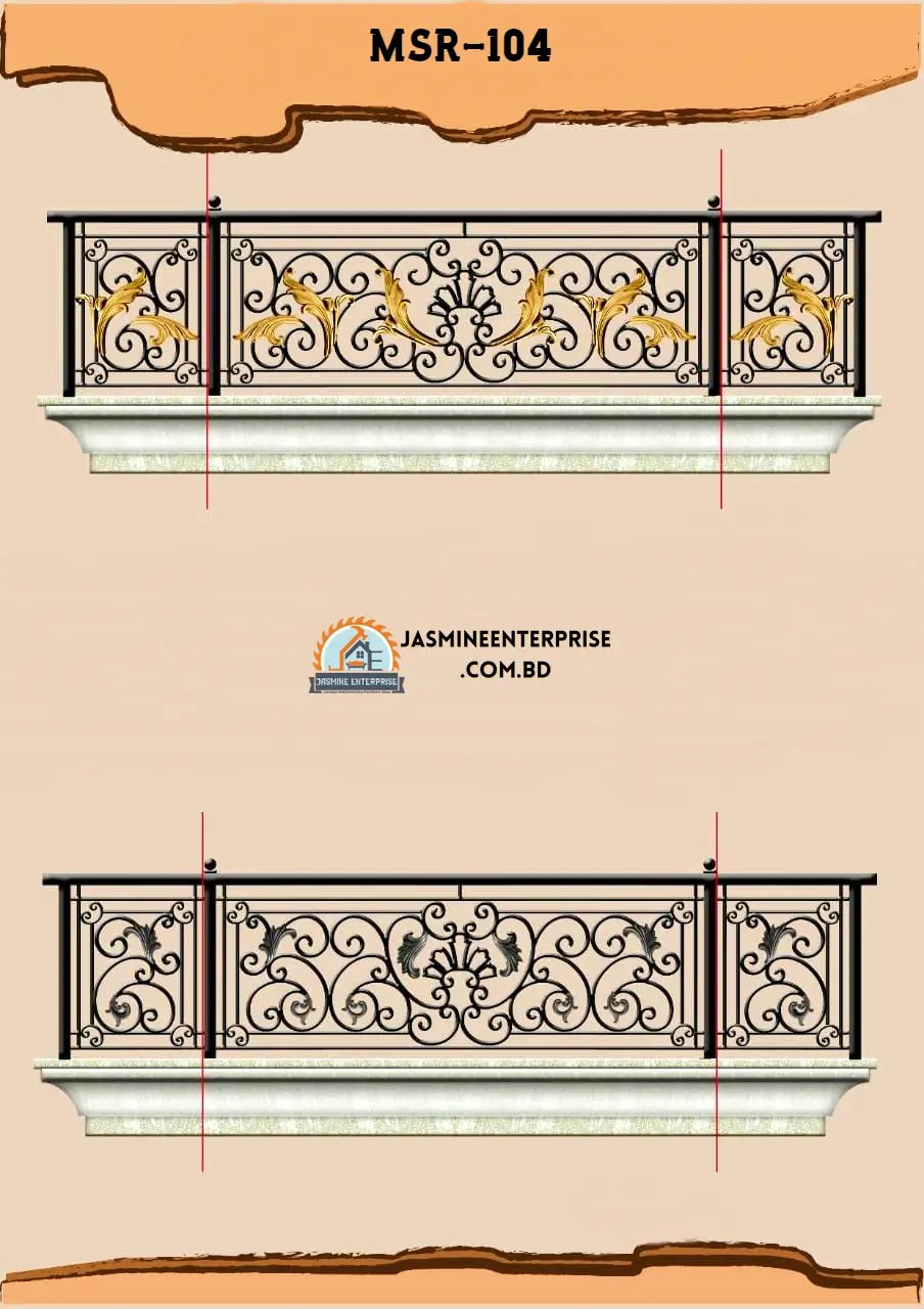 Best MS Balcony Railing Design In BD For Home, Office 104