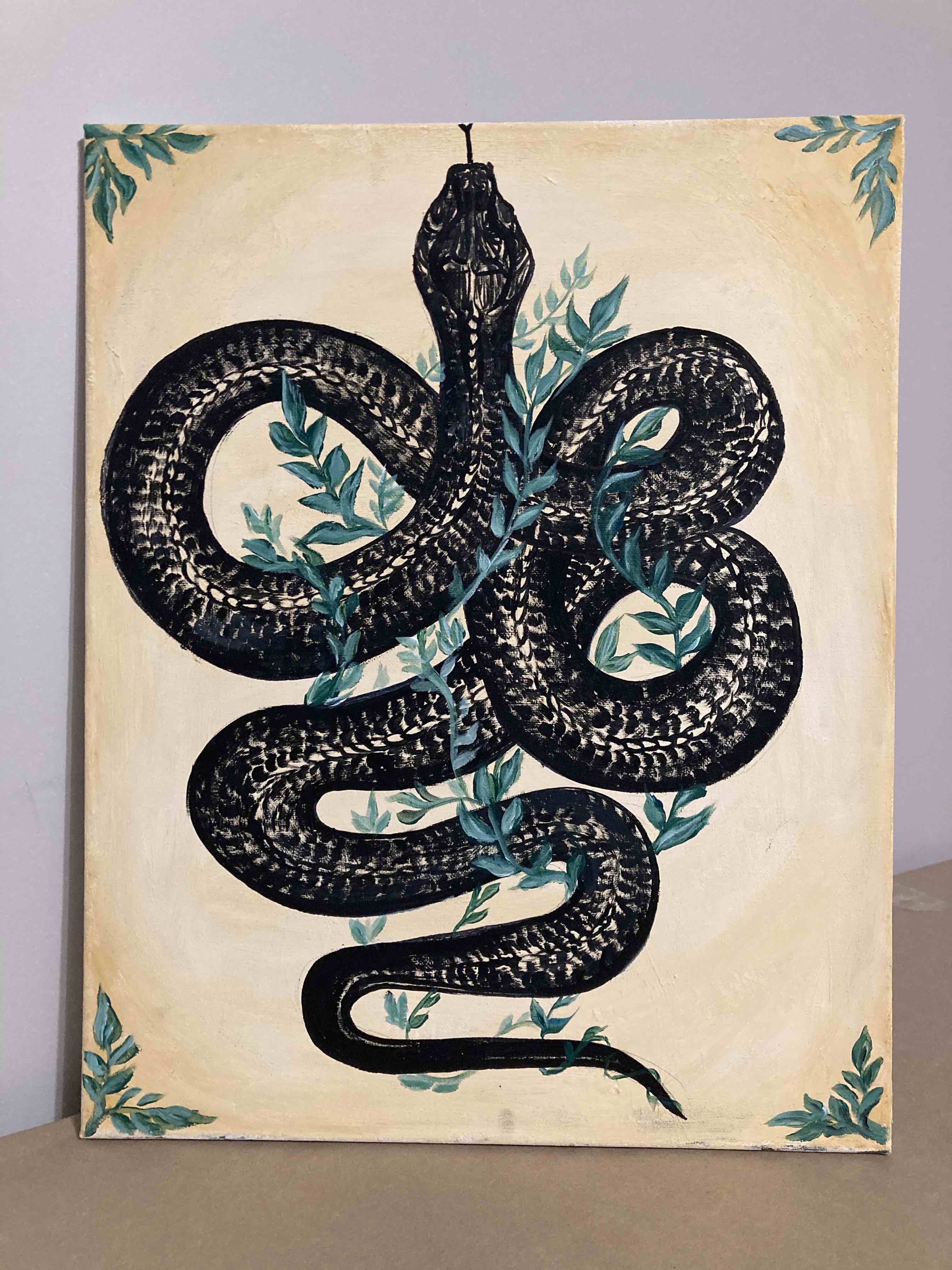 Acrylic Snake Painting