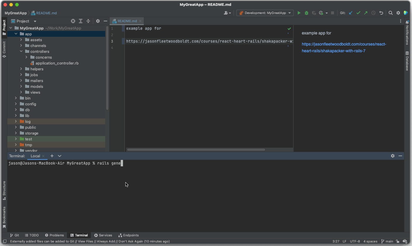 Rails 7 Shakapacker and ReactOnRails Quick Setup (Part 1) Jason