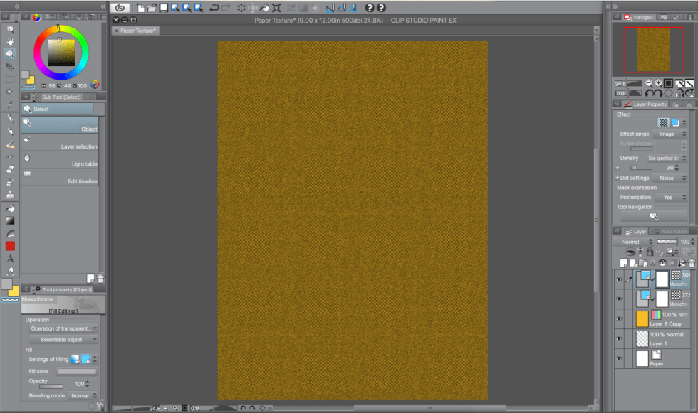 Tutorial Making a great Paper texture in Clip Studio Paint Jason