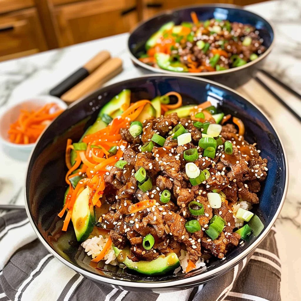 Easy and Delicious Korean Beef Bowls Recipe