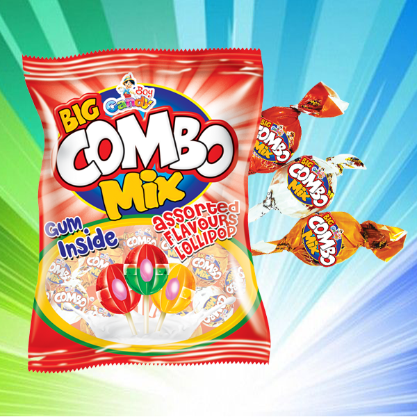 Combo Mix Lollipops (Gum Filled) Jasons Food Industries