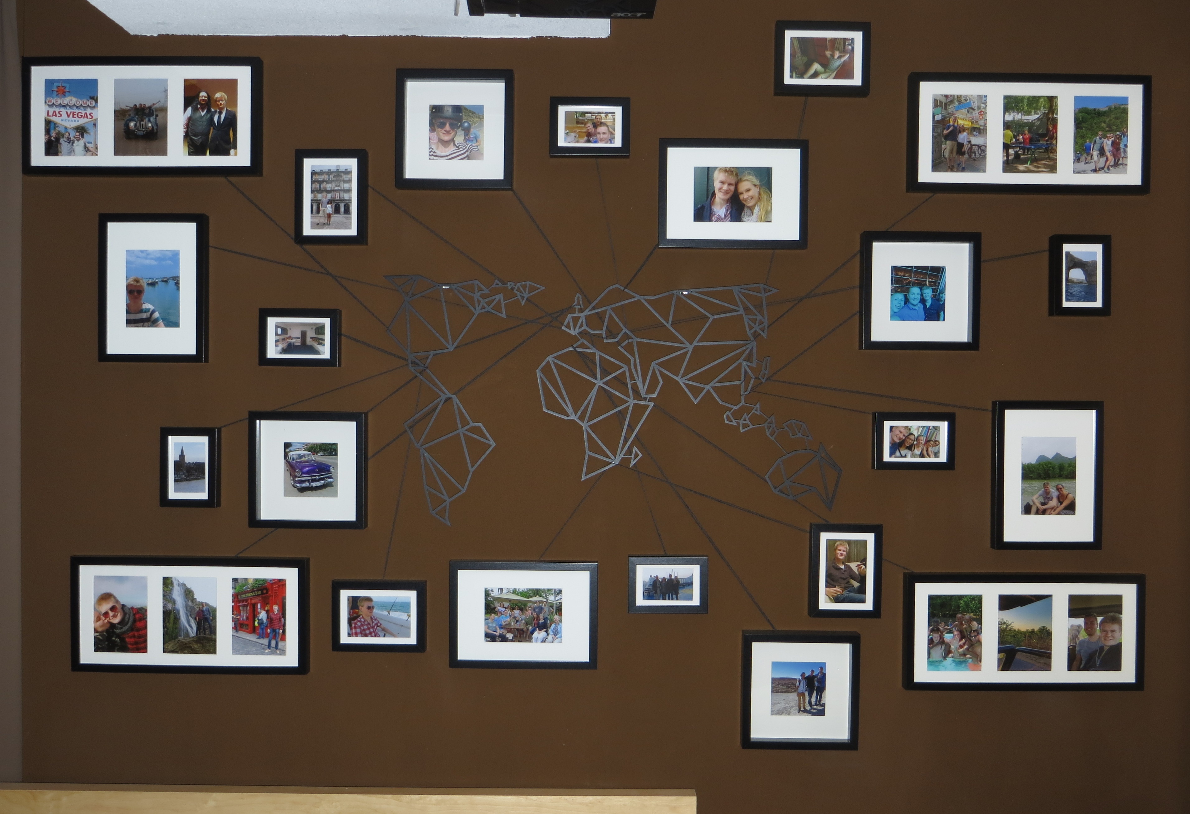 World map wall decoration Jasper Lammers