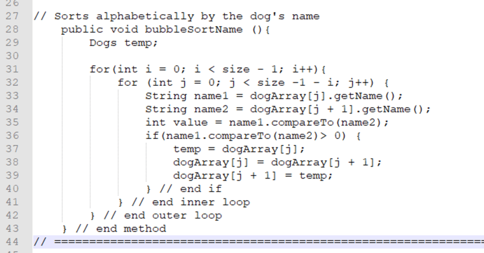 Gr 12 Bubble Sort 2 Java Teacher