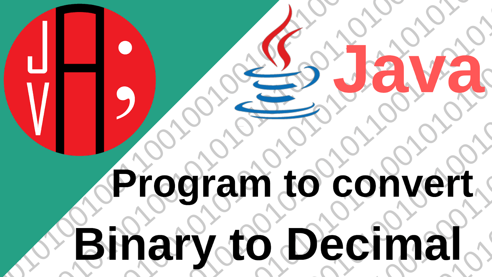 Java program to convert Binary to Decimal Java With Umer