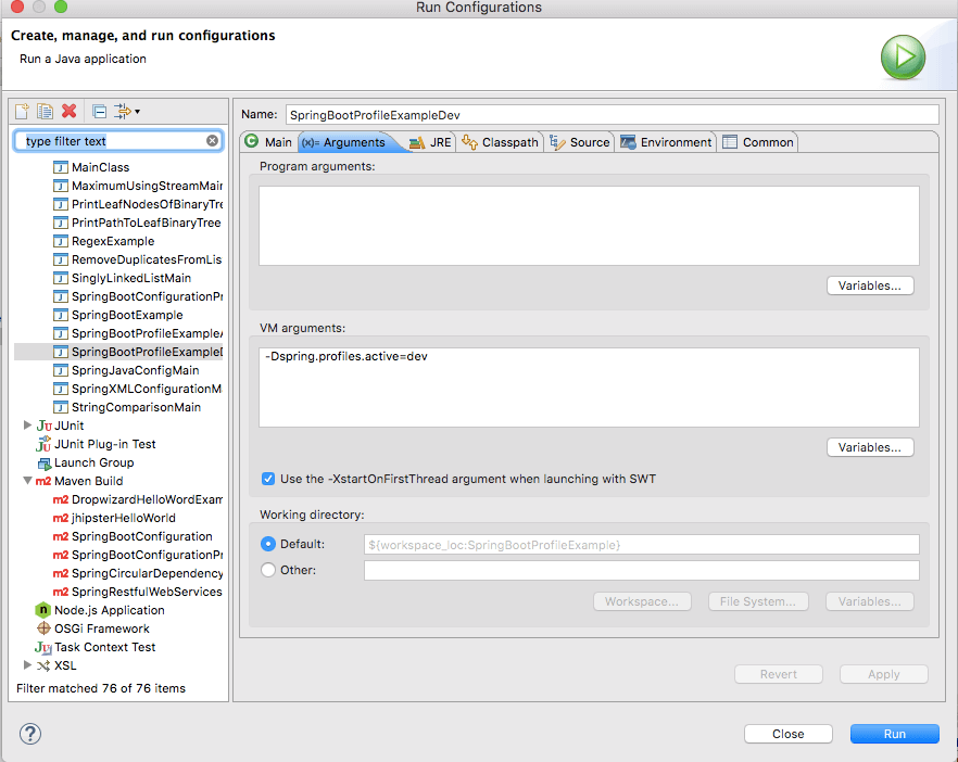Spring boot profiles example Java2Blog