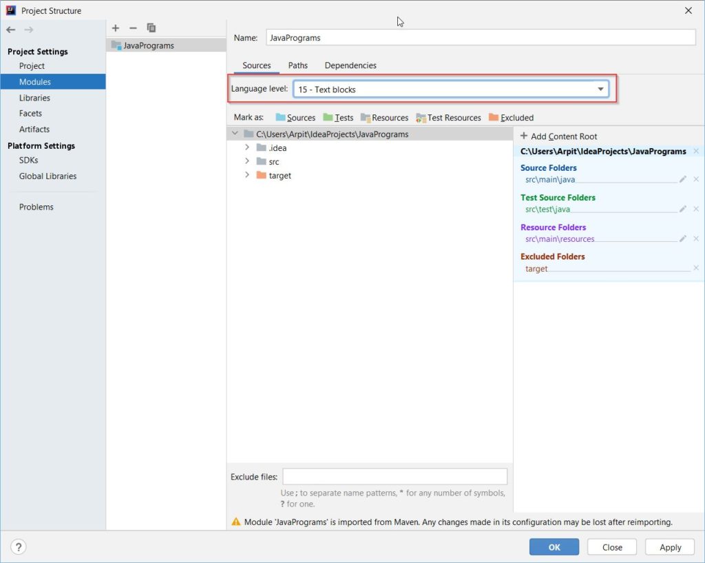 How to change java version in intellij Java2Blog