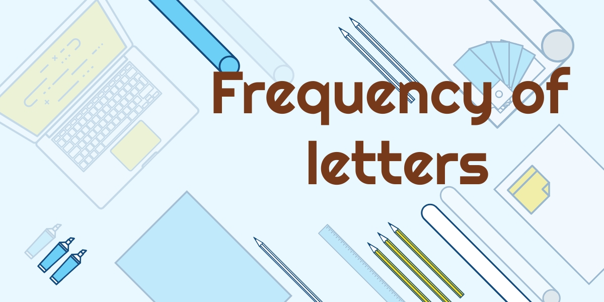 Frequency of letters Java4School