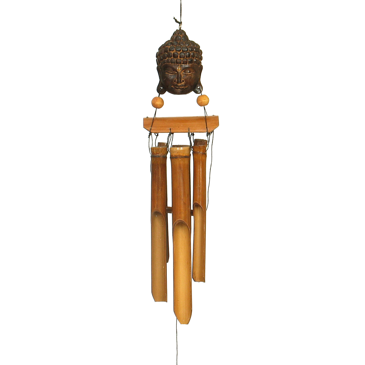 Bhudda’s head bamboo wind chime medium Java Art