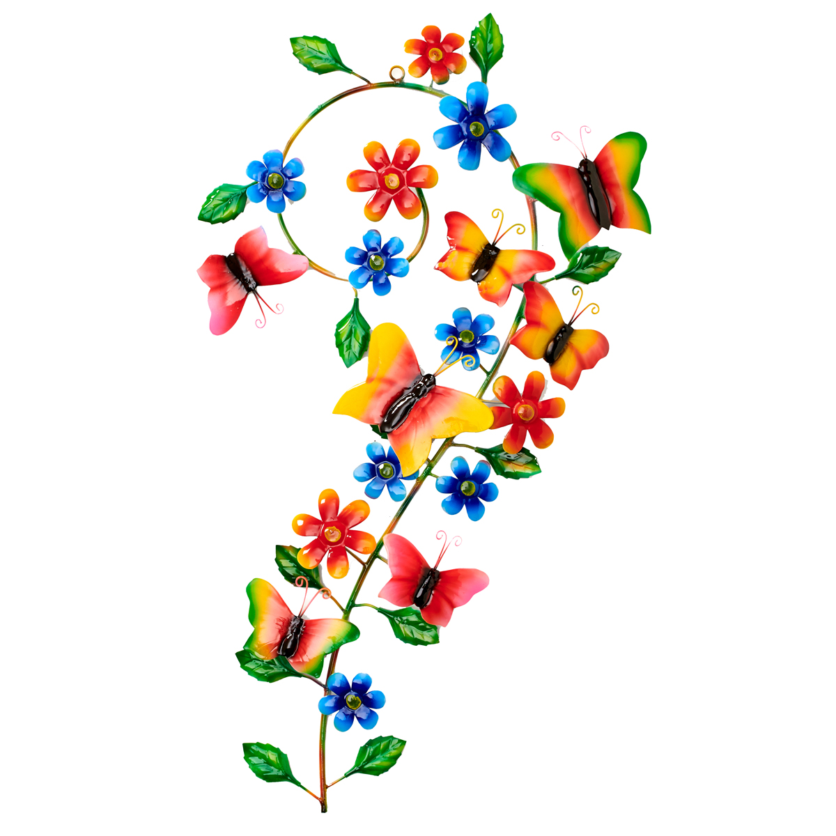 BUY 2 GET 1 FREE! Iron butterflies and flower wall art Java Art