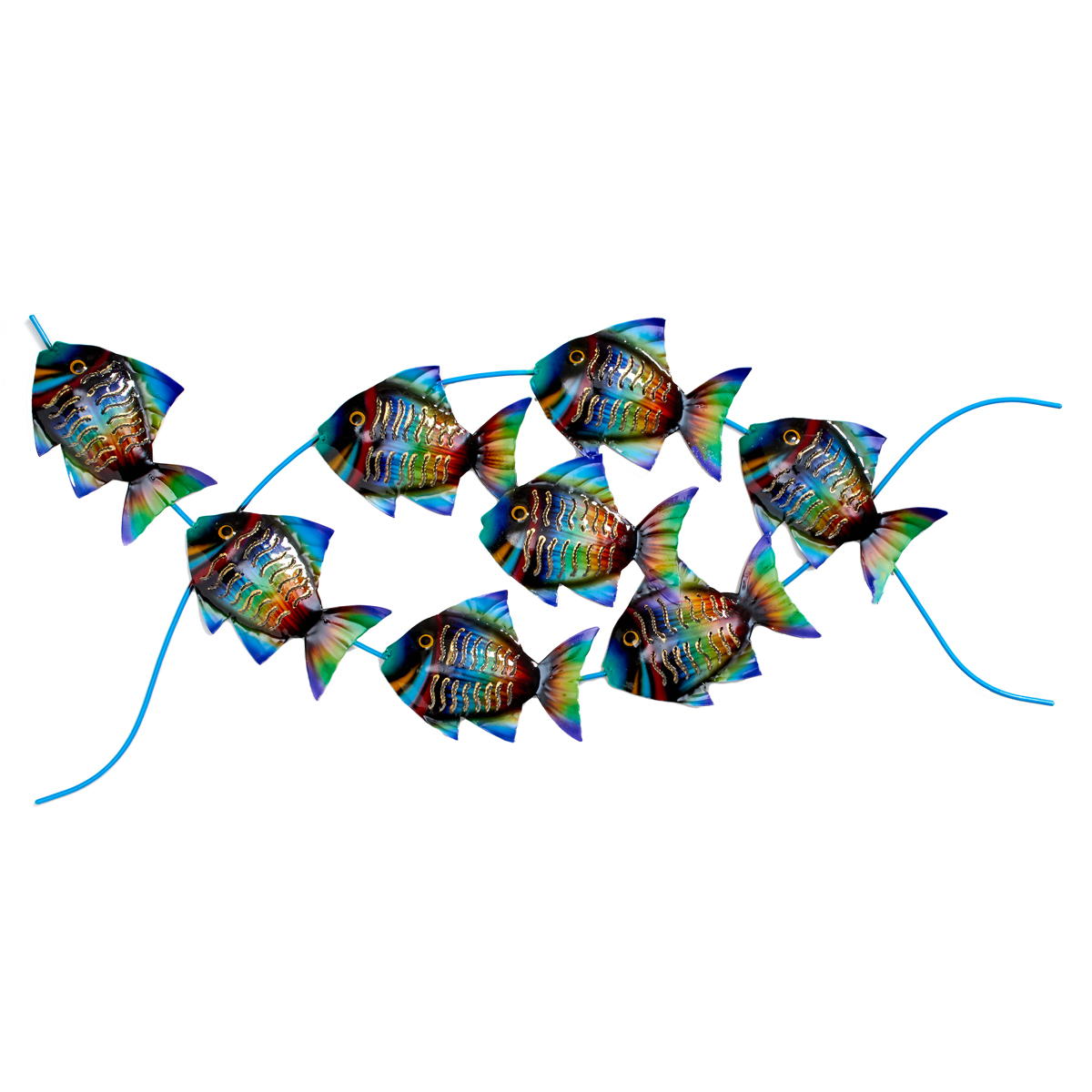 Iron fish wall art Java Art