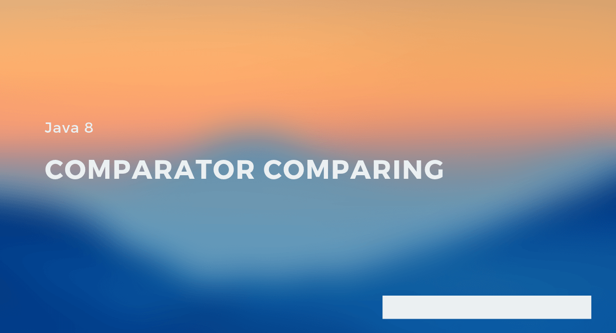 Comparator comparing Java Developer Central
