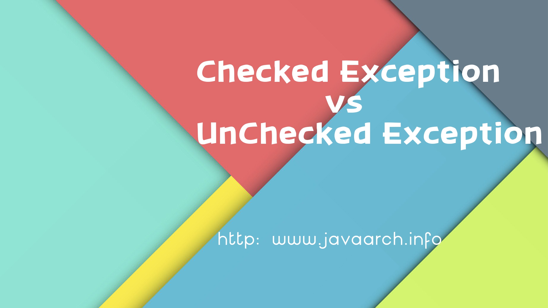 checked vs unchecked exception Archives Java Architect Journey