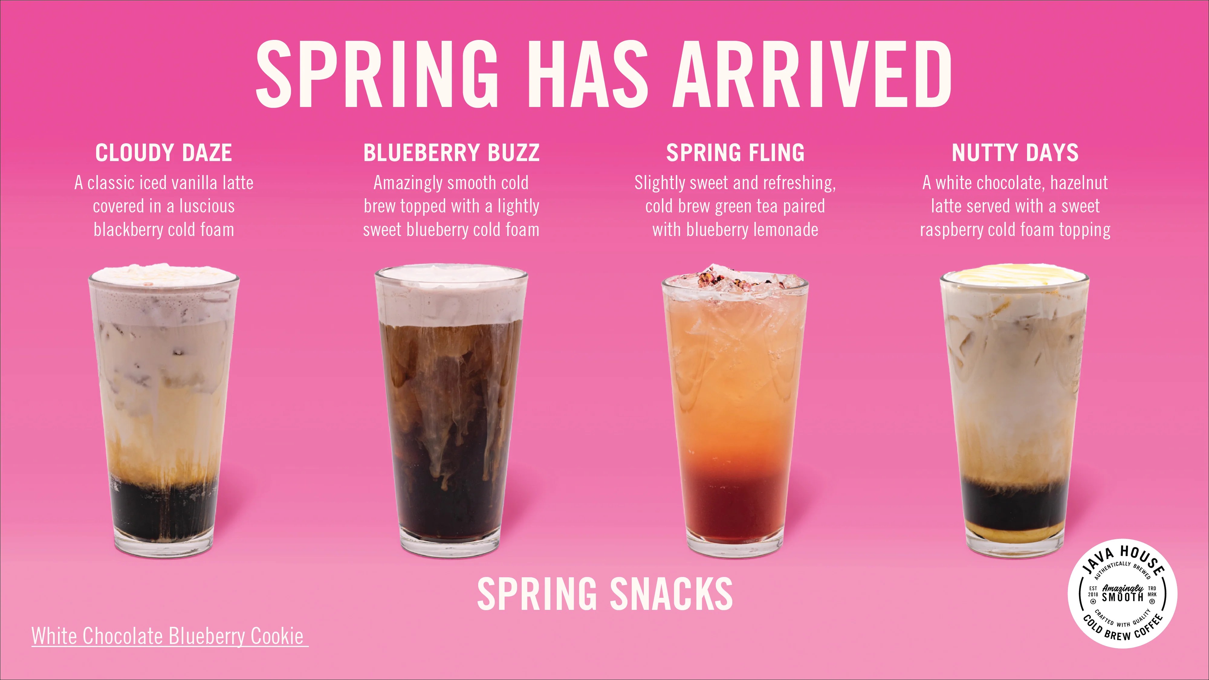 Spring into Flavor Java House Coffee's Fresh Seasonal Sips Arrive Mar