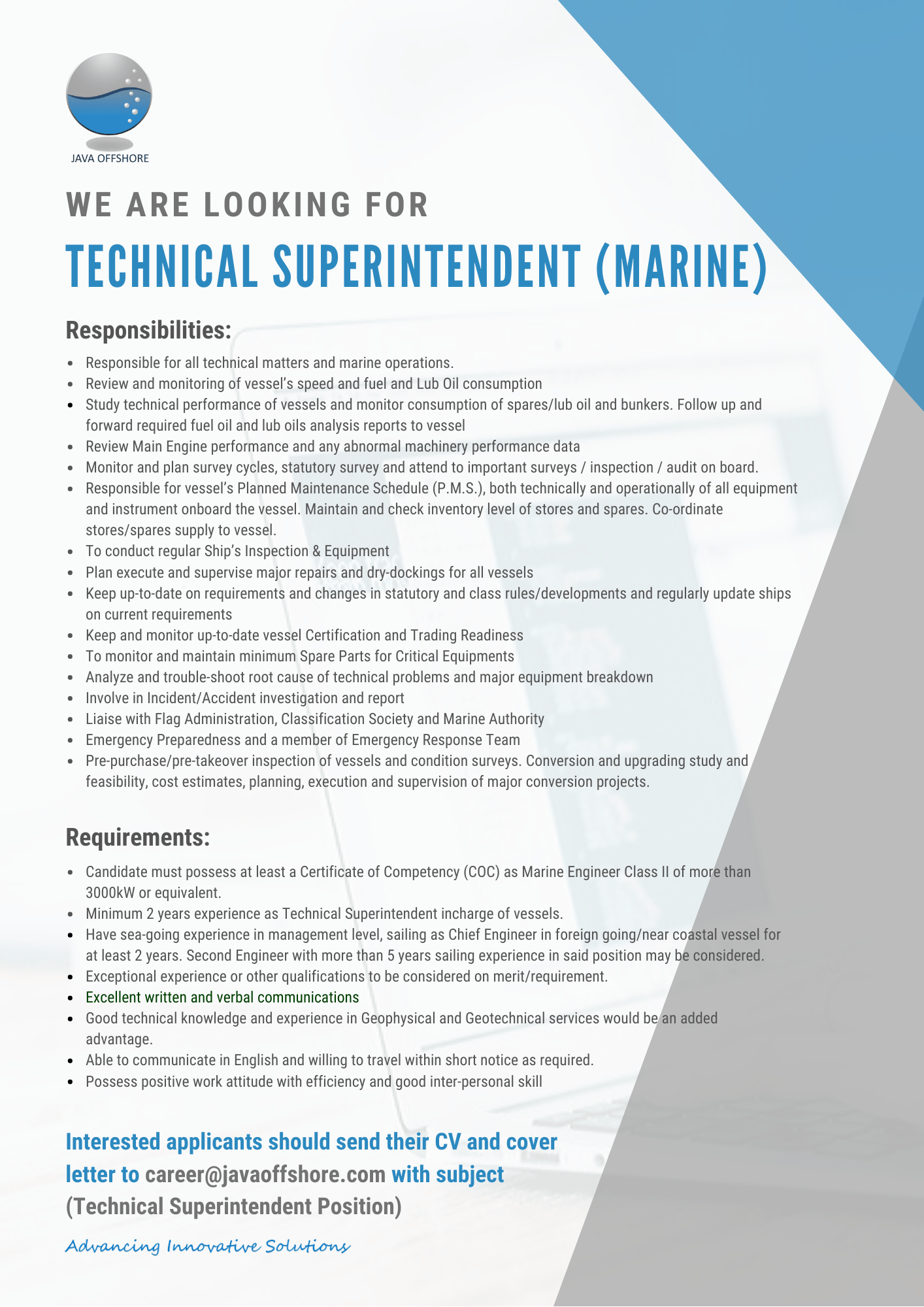 Careers Java Offshore