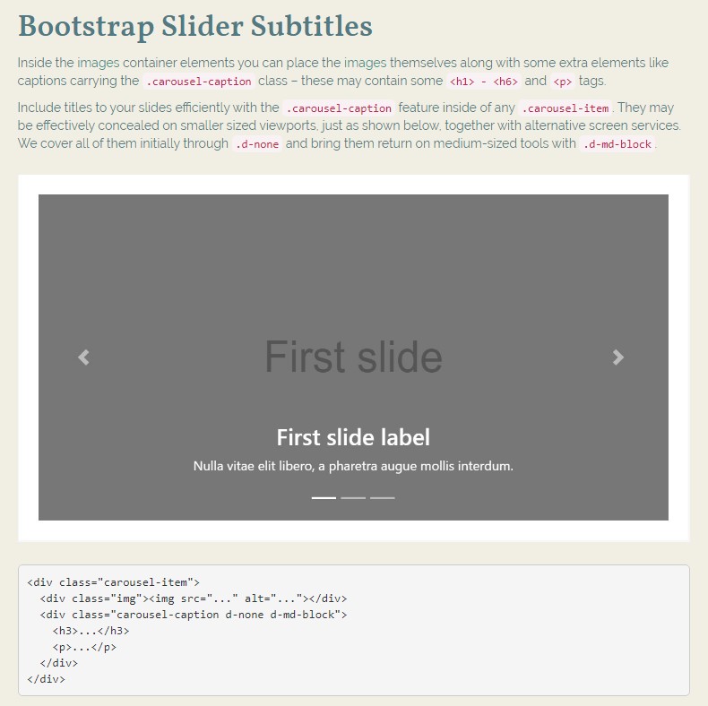 Bootstrap Slider Button