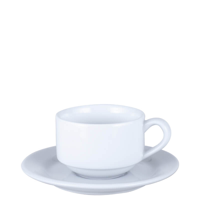Tea/Coffee Cup 160 ml & Saucer (Stackable) Java Tableware