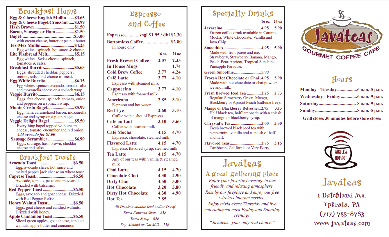 Javateas Gourmet Coffee Cafe Javateas Gourmet Coffee Cafe