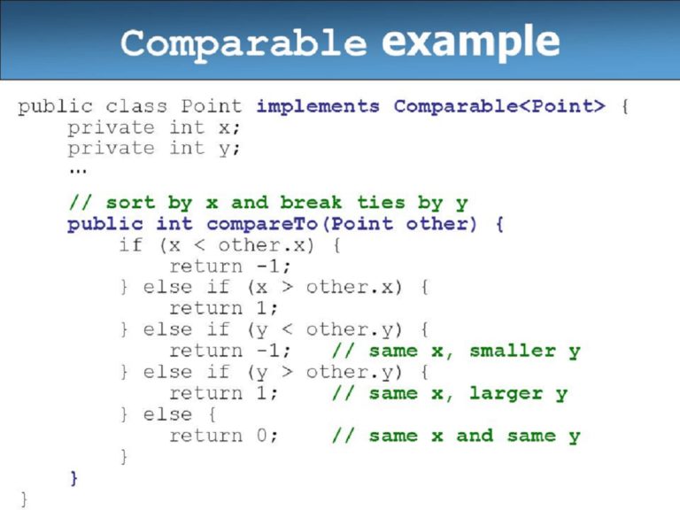 Java Comparator Example Java Tutorial Network